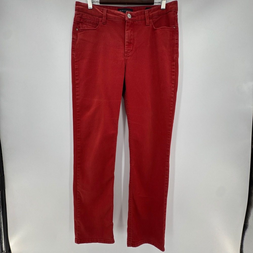 Lee Platinum Label Straight Jeans Womens 33x31 Red Denim Classic Fit High Rise
